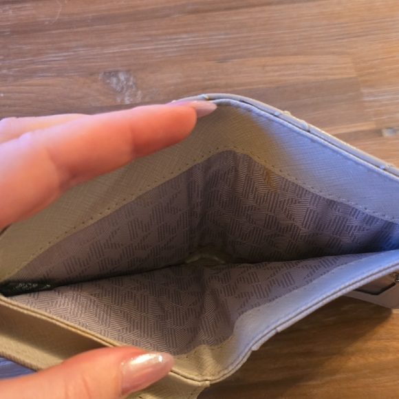 Michael Kors Beige Quilted Wallet - Picture 3 of 4